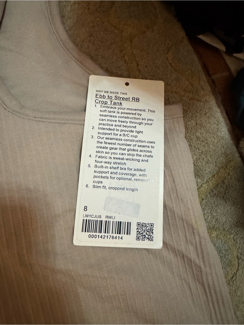 lululemon * NWT 8 * LOT of ebb to street rb crop tank tops - Picture 6 of 7